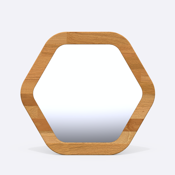 Lue Hexagon Mirror – 17" x 17" (44 x 44 cm)