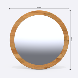 Lue Round Mirror – 23" x 23" (58 x 58 cm)