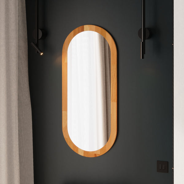 Lue Oval Mirror – 39" x 17" (100 x 44 cm)