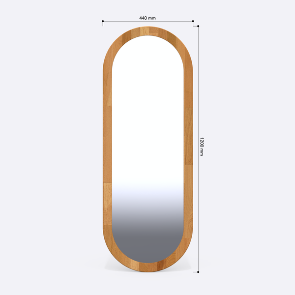 Lue Oval Mirror – 47" x 17" (120 x 44 cm)