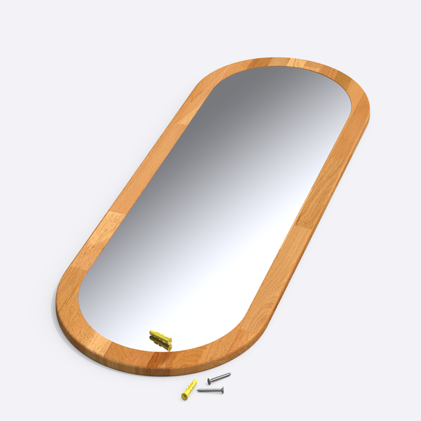 Lue Oval Mirror – 47" x 17" (120 x 44 cm)