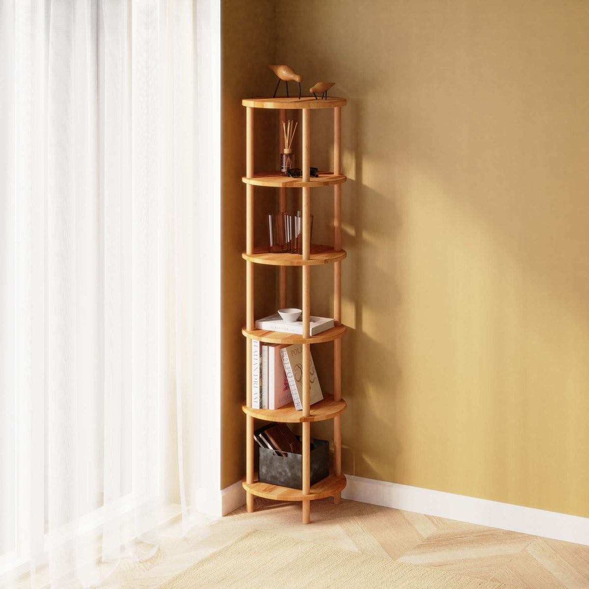 Brona Bookcases — a solid beech piece from the collection