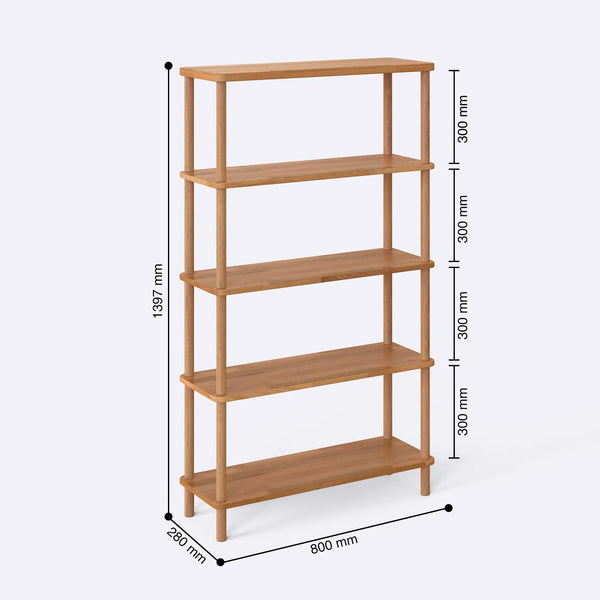 5 Bookcase – 31" x 11" (80 x 28 cm)