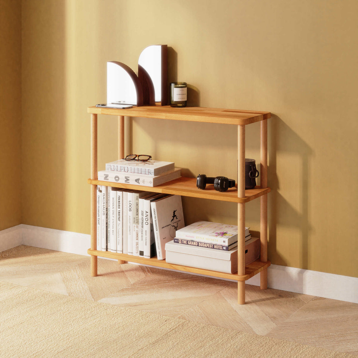 Short Bookcases — a solid beech piece from the collection