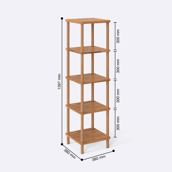 5 Bookcase – 15" x 15" (38 x 38 cm)