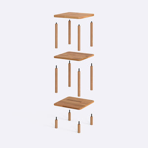 Short Bookcase – 15" x 15" (38 x 38 cm)