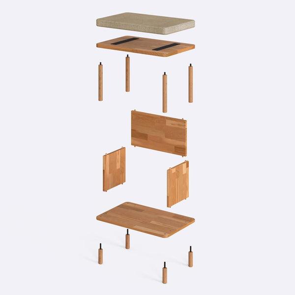 Gerel Bench – 24" x 15" (60 x 38 cm)