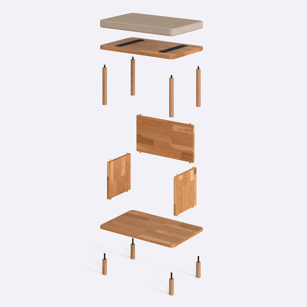 Gerel Bench – 24" x 15" (60 x 38 cm)