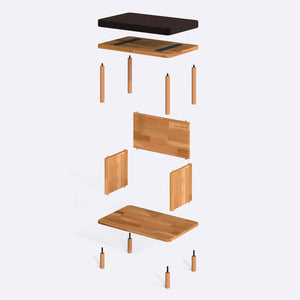 Gerel Bench – 24" x 15" (60 x 38 cm)