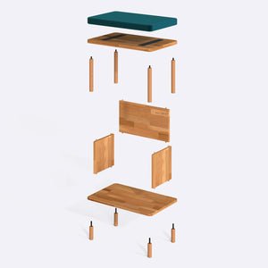 Gerel Bench – 24" x 15" (60 x 38 cm)