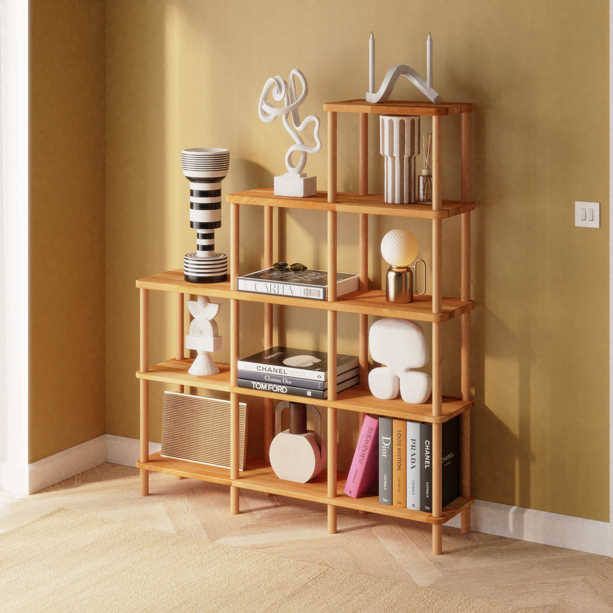 Sam Bookcases — a solid beech piece from the collection