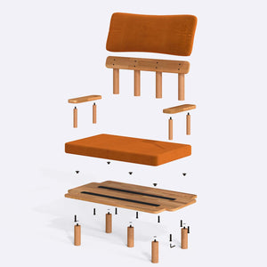 Ola Kids Two Seat Sofa