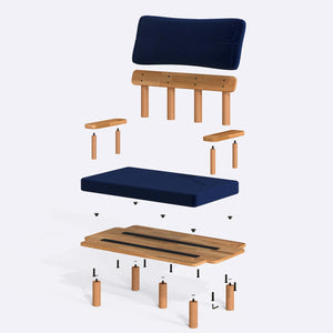 Ola Kids Two Seat Sofa