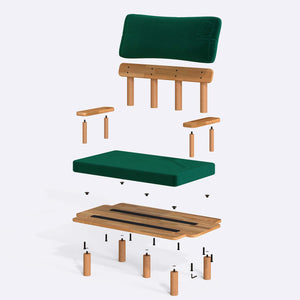Ola Kids Two Seat Sofa