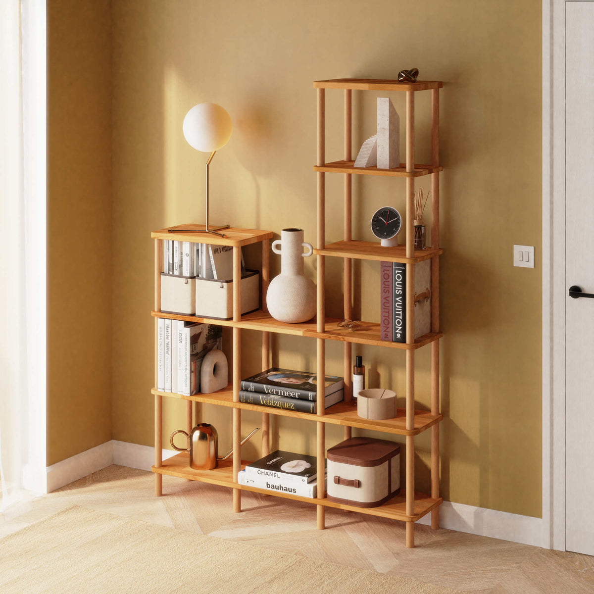 Kaya Bookcases — a solid beech piece from the collection