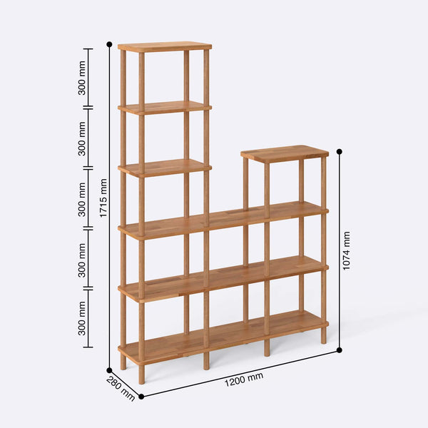 Kaya Bookcase – 47" x 11" (120 x 28 cm)