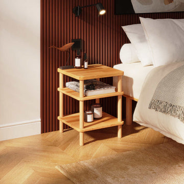 Olina Bedside Table – 15" x 15" (38 x 38 cm)
