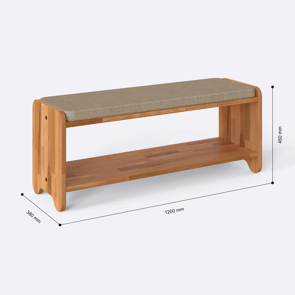 Kyran Bench – 47" x 15" (120 x 38 cm)