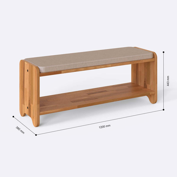 Kyran Bench – 47" x 15" (120 x 38 cm)