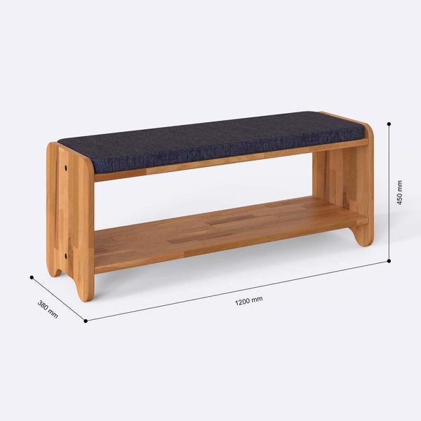 Kyran Bench – 47" x 15" (120 x 38 cm)