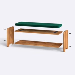 Kyran Bench – 47" x 15" (120 x 38 cm)