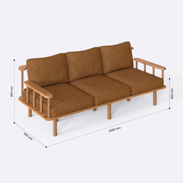Lore Three Seat Sofa