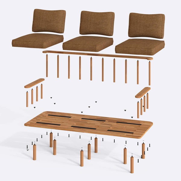 Lore Three Seat Sofa