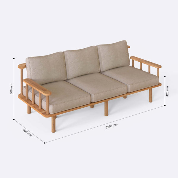 Lore Three Seat Sofa