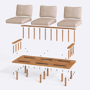 Lore Three Seat Sofa