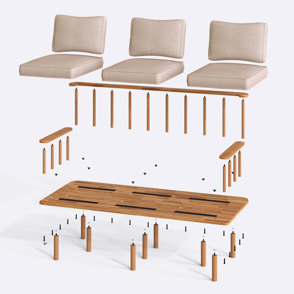 Lore Three Seat Sofa
