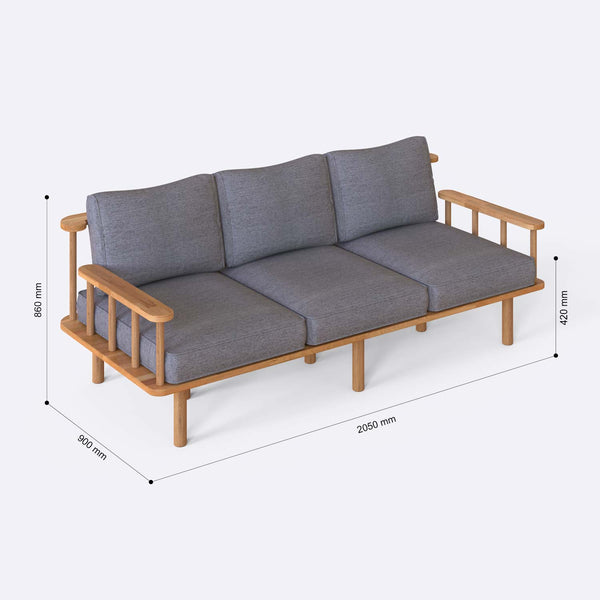 Lore Three Seat Sofa
