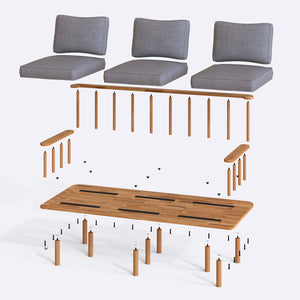 Lore Three Seat Sofa
