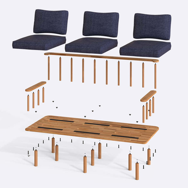 Lore Three Seat Sofa