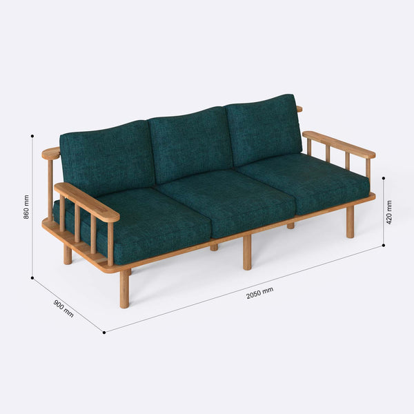 Lore Three Seat Sofa