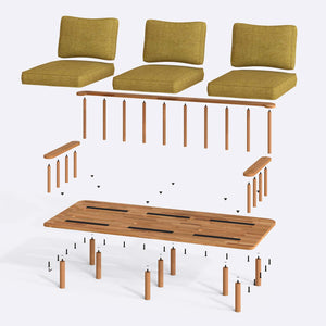 Lore Three Seat Sofa
