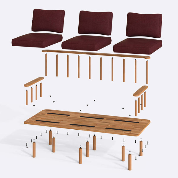 Lore Three Seat Sofa