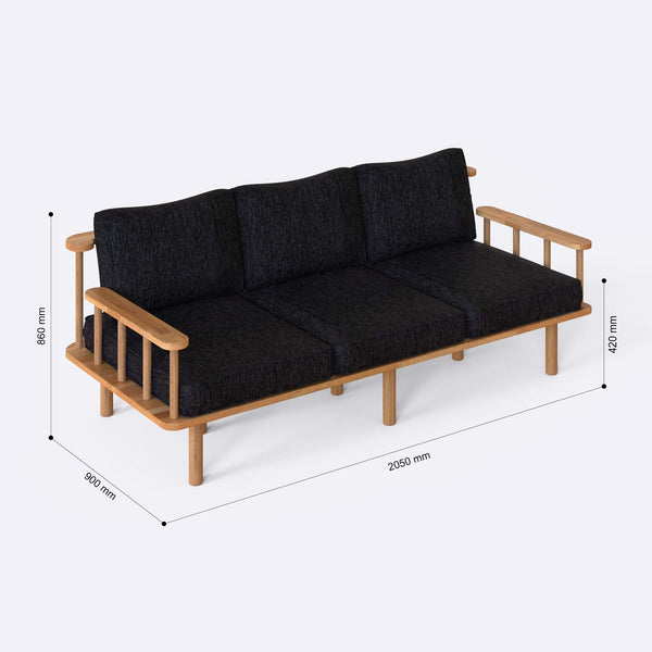 Lore Three Seat Sofa