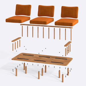 Lore Three Seat Sofa