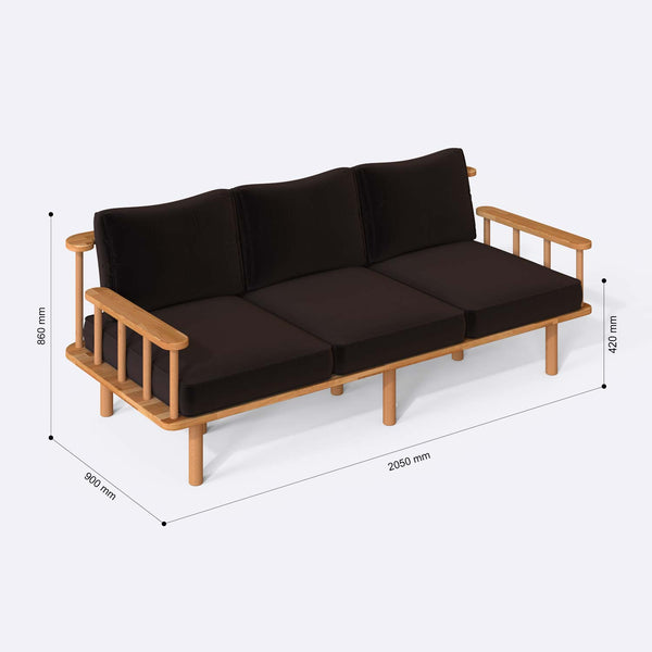 Lore Three Seat Sofa