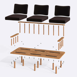 Lore Three Seat Sofa