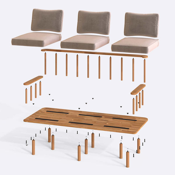 Lore Three Seat Sofa