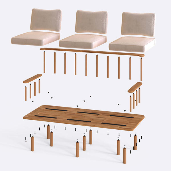 Lore Three Seat Sofa