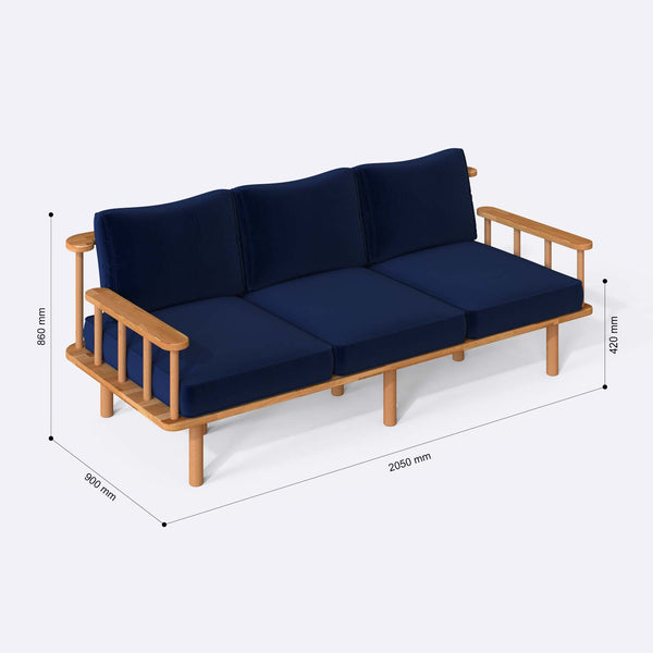 Lore Three Seat Sofa