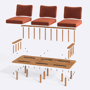 Lore Three Seat Sofa