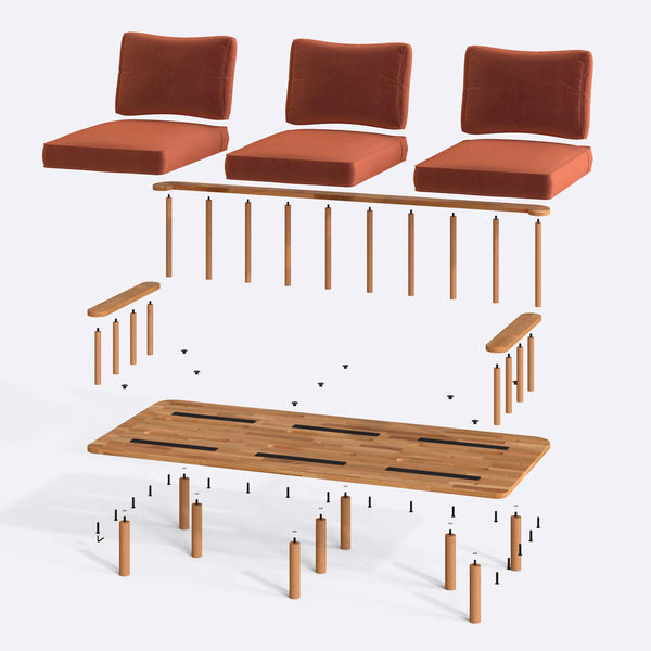 Lore Three Seat Sofa