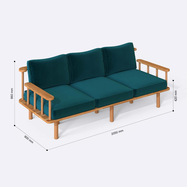 Lore Three Seat Sofa