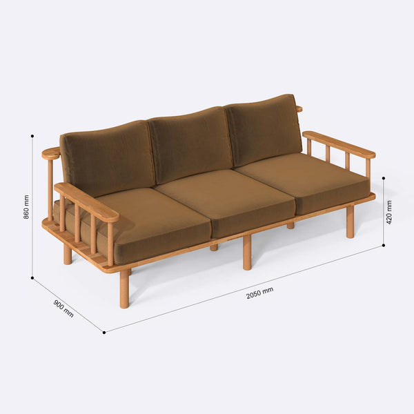 Lore Three Seat Sofa