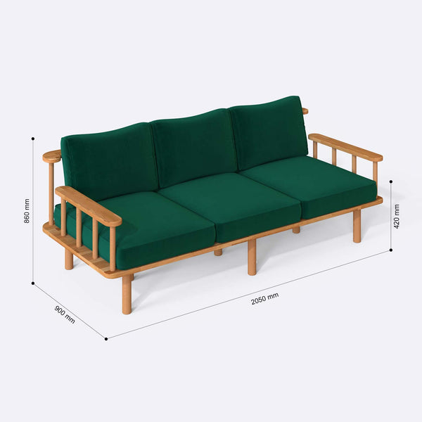 Lore Three Seat Sofa