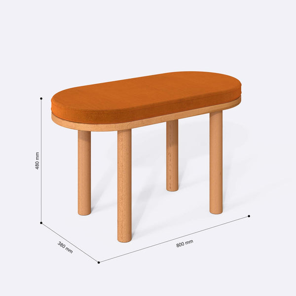 Shiv Bench – 31" x 15" (80 x 38 cm)