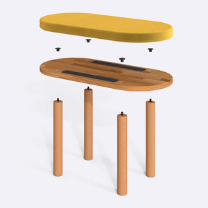 Shiv Bench – 31" x 15" (80 x 38 cm)